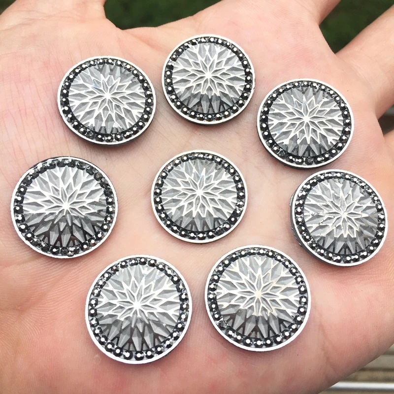 20pcs AB rotonda di colore della resina di Flatback Strass Decorazione di cerimonia nuziale di Fascino Del Mestiere 20mm E077