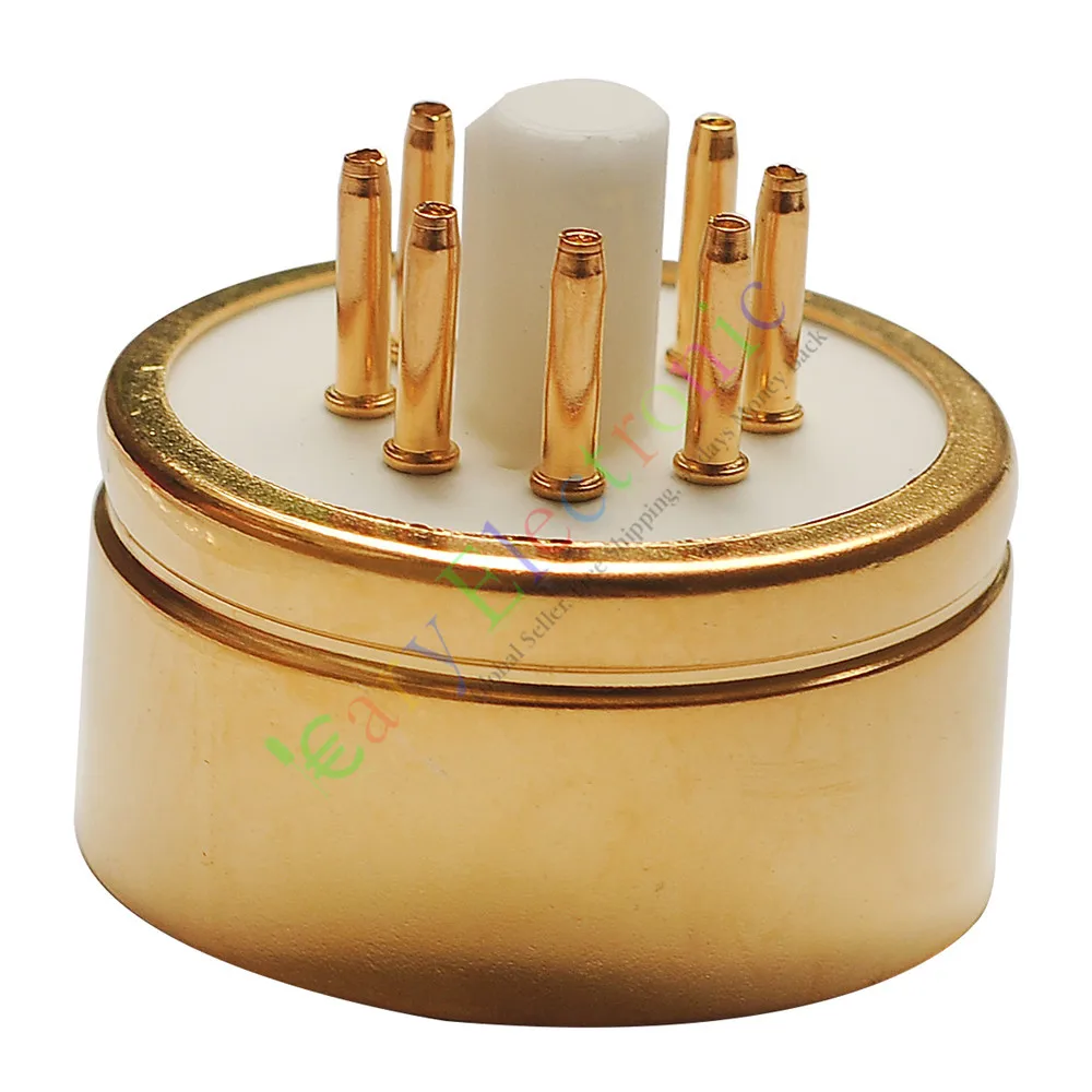 Оптовая и розничная продажа, 20 шт., 8-контактные золотые керамические розетки для вакуумных трубок, база Saver Fr 6L6 EL34 KT88, аудиоусилитель, бесплатная доставка