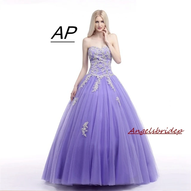 

ANGELSBRIDEP New Arrival Custom Made Quinceanera Dress 2021 Sweetheart Tulle Floor-Length Applique Ball Gown Vestidos De 15 Anos