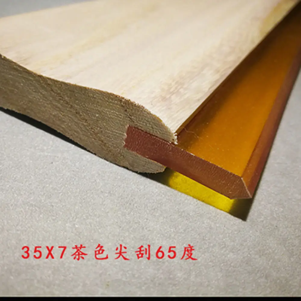ลูกกลิ้งสำหรับขูดหมึกพิมพ์ลายหัวด้ามไม้ขนาด35x7มม. 1ชิ้น