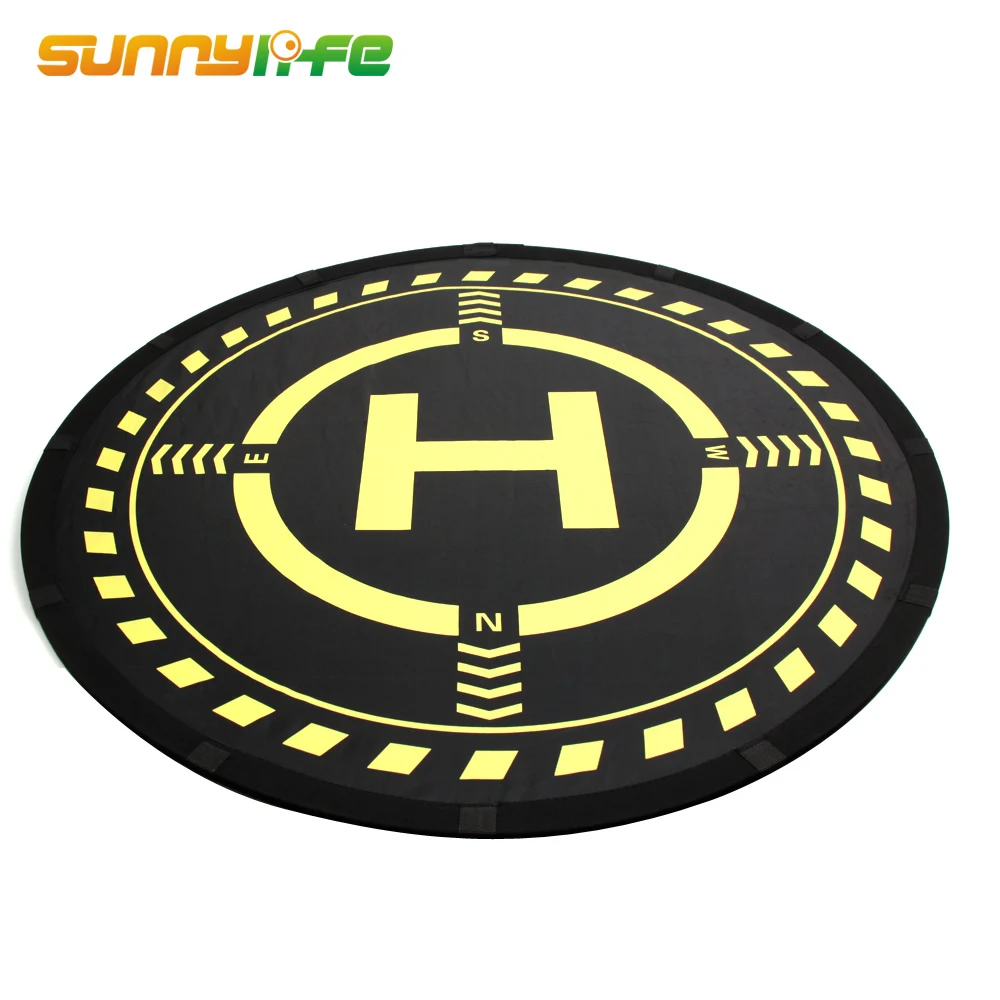 Com iluminação led dobrável helipad campo de pouso d70cm almofada para dji pfv/mavic ar 2/mini/ar/mavic 2 pro/faísca/fantasma v2.0