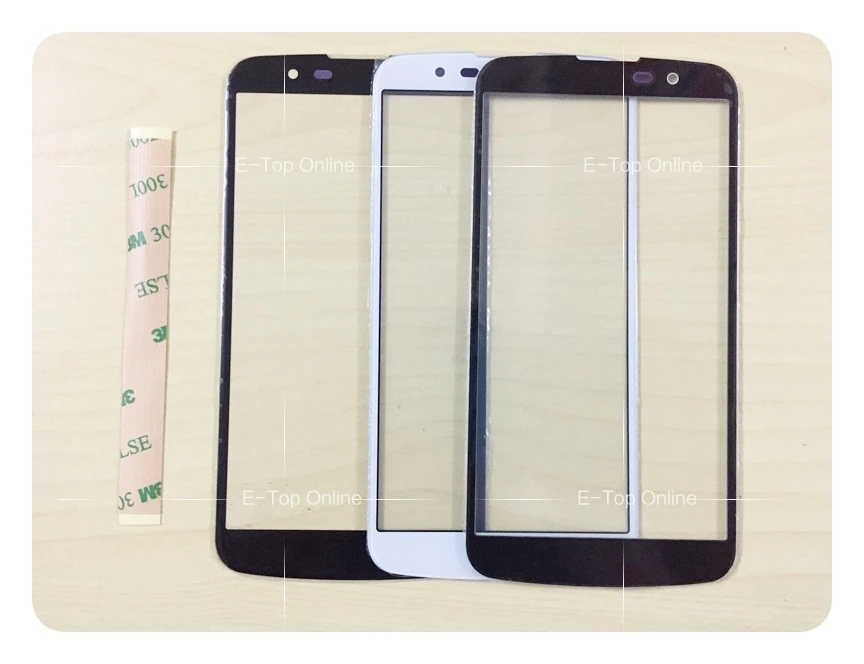 Black/White Glass Screen For LG K10 K410F M2 K430T K420N K430DS K430DSF Glass Lens (not Touch Screen Digitizer lcd )