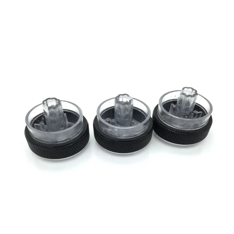 3pcs/set Aluminum Alloy Air Conditioning Knob AC Knob Heat Control Button For FORD FOCUS 2 MK2 Focus 3 MK3 Mondeo Sedan