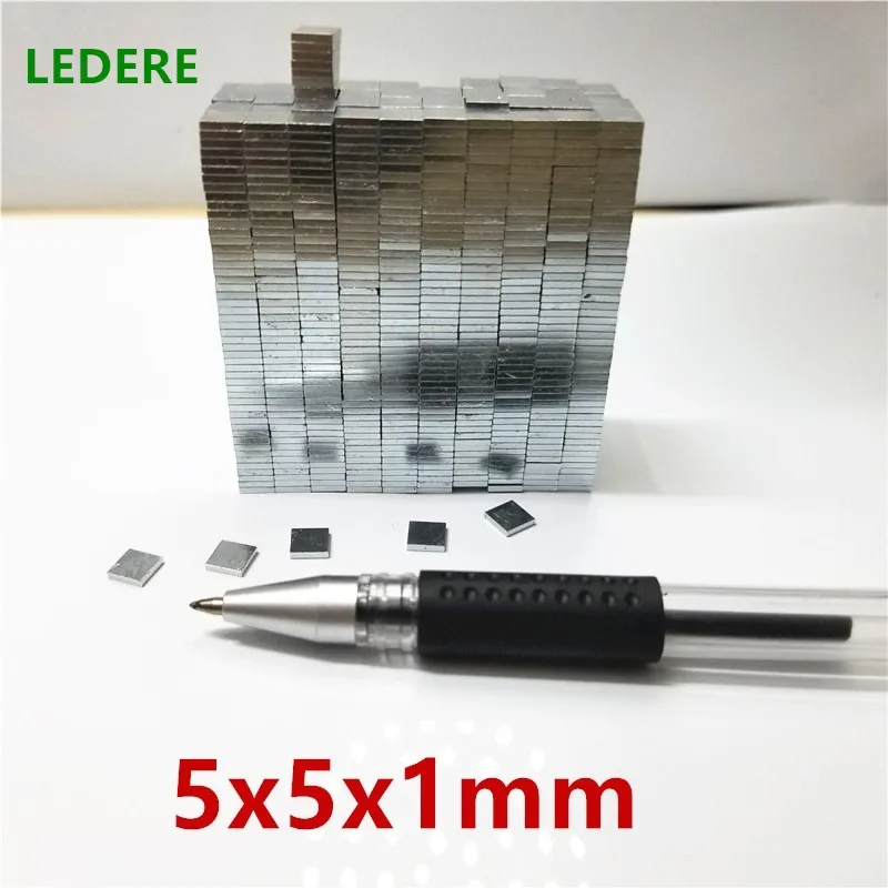 20/50/100/500pcs magnet 5x5x1 N35 Strong Square NdFeB Rare Earth Magnet 5*5*1 Neodymium Magnets 5x5x1mm