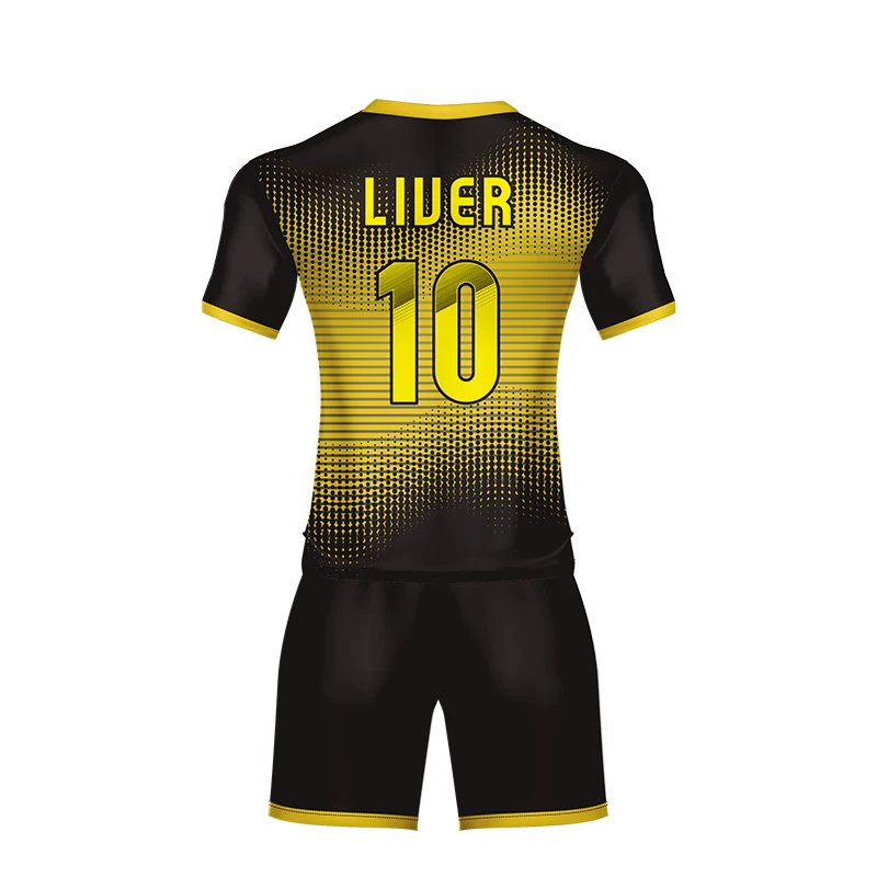 Professional custom soccer uniforms team football jersey design on line 2019 Match sublimated  Adult Kids Team for adult or kid image 3