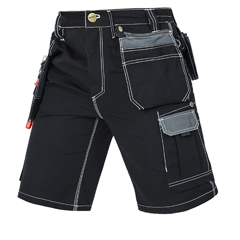 New High Quality MenSummer Workwear Multi Pockets-Short Work Pant Work-Short Trousers Free Shipping