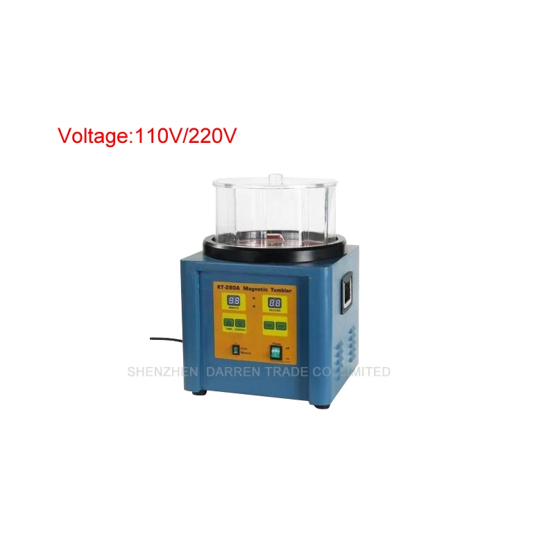 

1PC KT-280A Ferromagnetic Powerful Magnetic Tumbler 1100g Powerful Electric Magnetic Polishing Machine 110V/220V