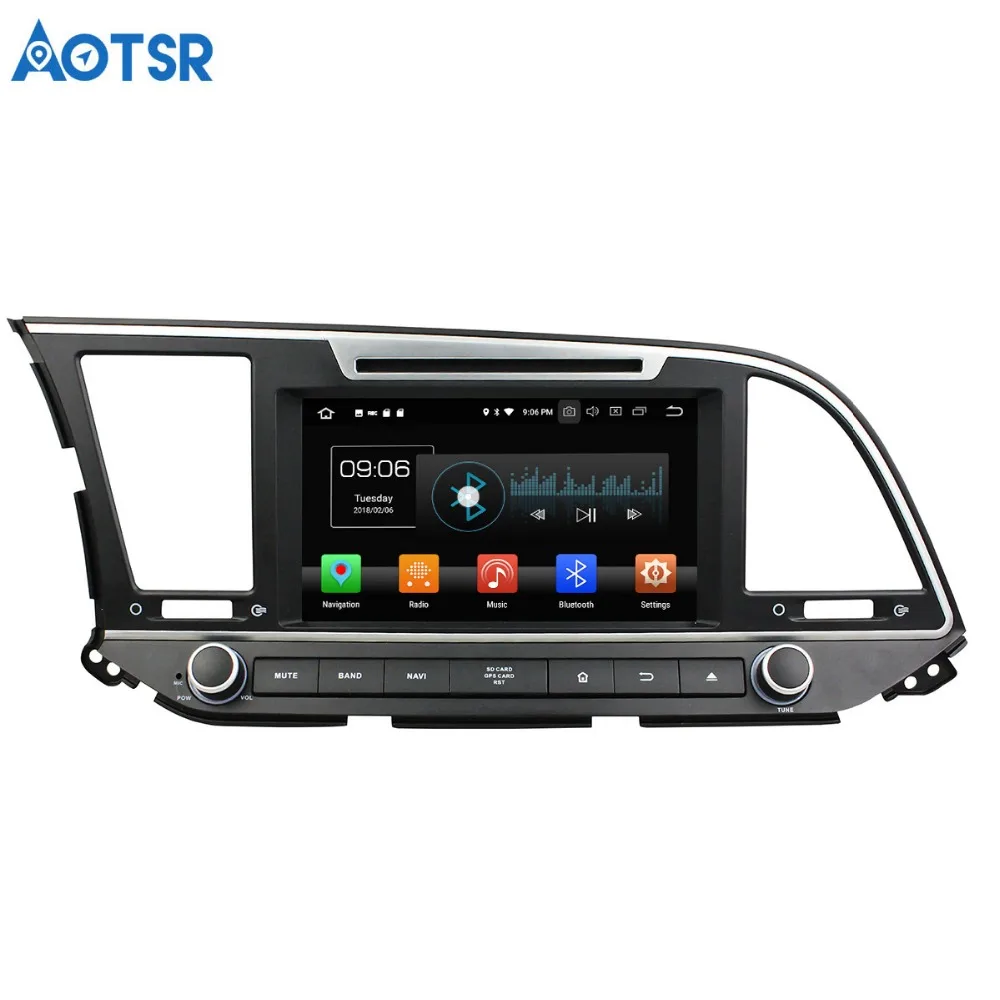 

Aotsr Android 8,0 7,1 GPS навигация автомобильный DVD плеер для Hyundai Elantra 2016 мультимедиа радио рекордер 2 DIN 4 Гб + 32 Гб 2 Гб + 16 Гб