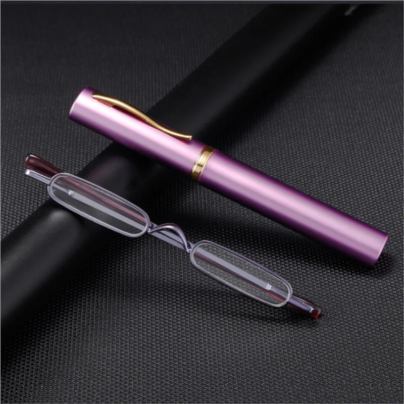 Business Pen Holder Mini Reading Glasses Men Light Portable Resin Elegant Reading Glasses Women Presbyopic Eyewear