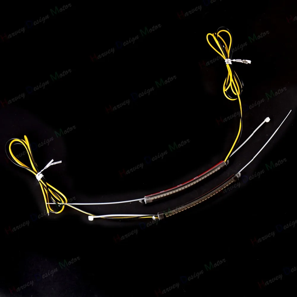 LED 39mm-41mm Fork Turn Signal Kit&Smoked Lens For Harley Victory Motorcycle