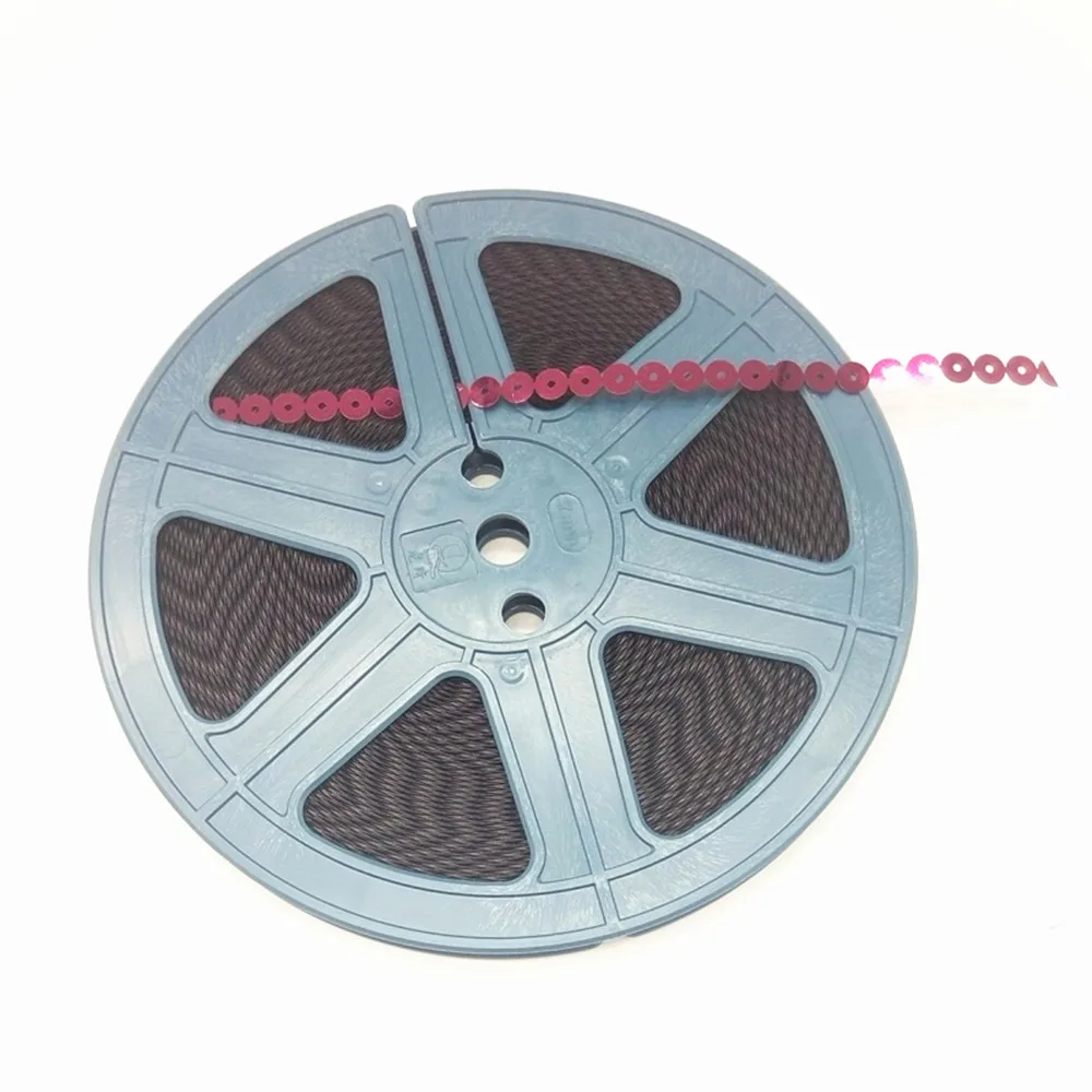 12pcs Garment accessories 7mm flat glitter sequin reel with length 95meters/reel sequins spangle CD for Embroidery