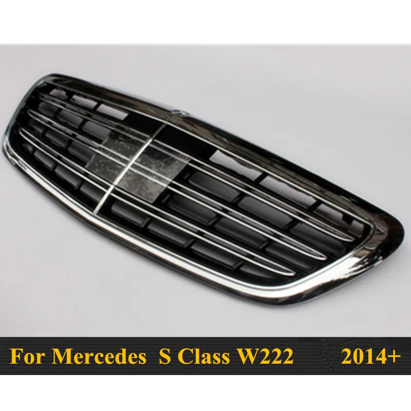 Replacement Accessories S65 Auto Front Bumper Mesh Grille Part Fit for Mercedes Benz S Class W222 2014-2016 S600 S320 S350 S500