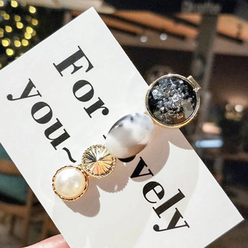 Ruoshui Woman Vintage Hairpins Girls Hair Accessories Crystal Barrettes Ladies Hair Clips Fashion Hairgrips Femme Clips