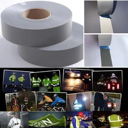 Polyester TC Reflective Warning Safety Tape, Fabric Strip, DIY Sewing Fabric for Clothing