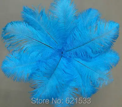 100pcs/lot!Sky Blue/Turquoise ostrich feathers decor wedding&Home,12-14inch /30-35cm Wedding Accessories