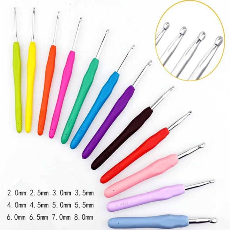 Hooks Needles Sewing Tools Sewing Needles Knitting Needles Weave Sewing Tools Crochet Hooks Knit Aluminium 1PC Craft Yarn