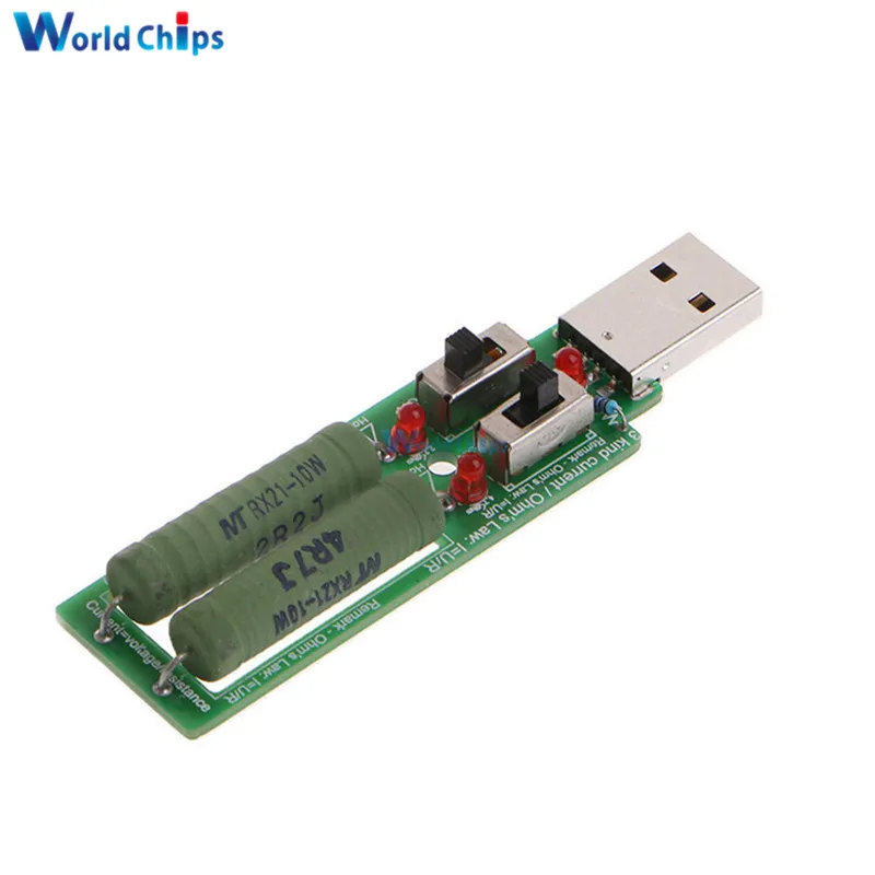 Resistor USB dc Electronic Load Adjustable Switch 3 Current 5V 1A/2A/3A Battery Capacity Discharge Voltage Tester Resistance Hot