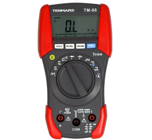 Original High Accuracy Portable CAT IV 600V CAT III 1000V Digital Multimeter TM-88 With LCD Backlight Measuring Instrument