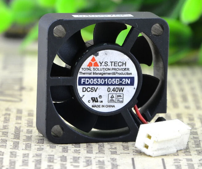 The original FD0530105B-2N 3CM 30*30*10 5V 0.40W 2 wire double ball bearing fan