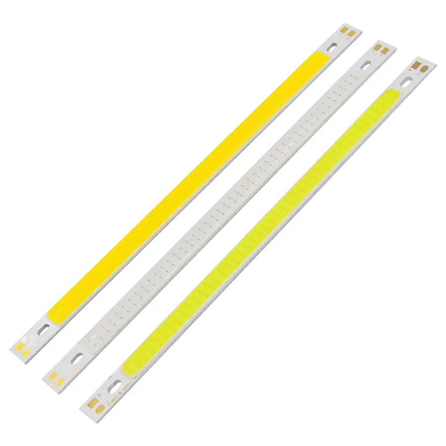 Big Promotion DC 12V LED COB Strip Bulb 1000LM 10W LED Bar Lights Lamp 200*10MM Warm Pure White Blue Red Green Yellow Lighting