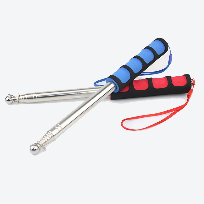 1.2/1.6/2.5 Meters Flagpoles Telescoping Telescopic Flag Pole for Pointer Tour Guide Banner for Teachers\' Teaching Random Color