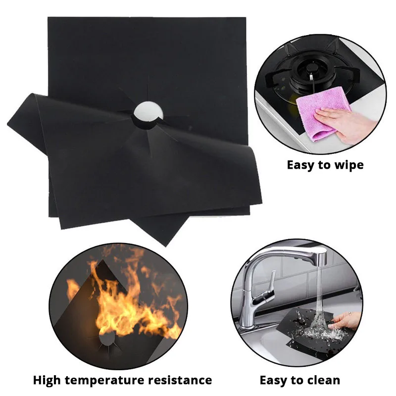 Reusable Gas Stove PotectorCleaning Mat For Kitchen Gas Stove Oil Protector Cleaning Mat Sheeting For Kitchen Gas Stove Pads