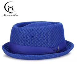 Inghilterra jazz cappello maglia traspirante cappello piatto visiera cappello di paglia cappello da spiaggia berretto retrò berretto pieghevole cappello da sole cappello casual Panama