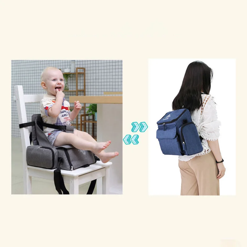 Baby Portable Dining Chair Bag  Children's Travel Convenience to go out Mummy Bag Can Folding Large Capacity Multifunction