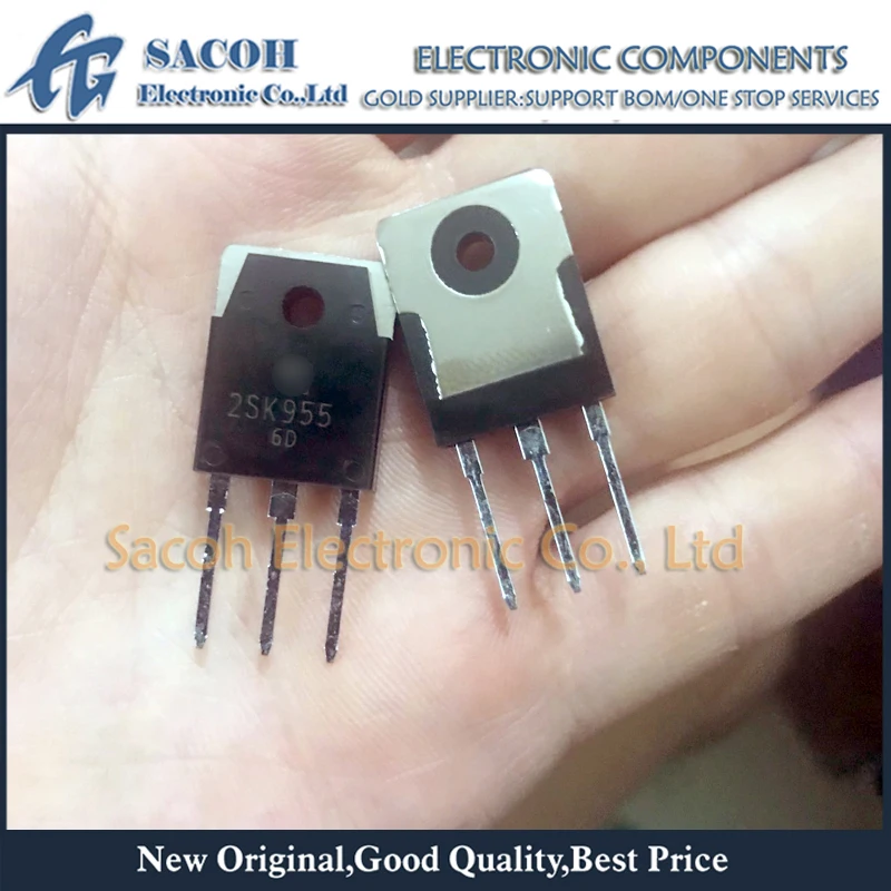 

New Original 10Pcs/Lot 2SK955 OR 2SK954 OR 2SK953 TO-3P 5A 800V N-CHANNEL SILICON POWER MOS-FET