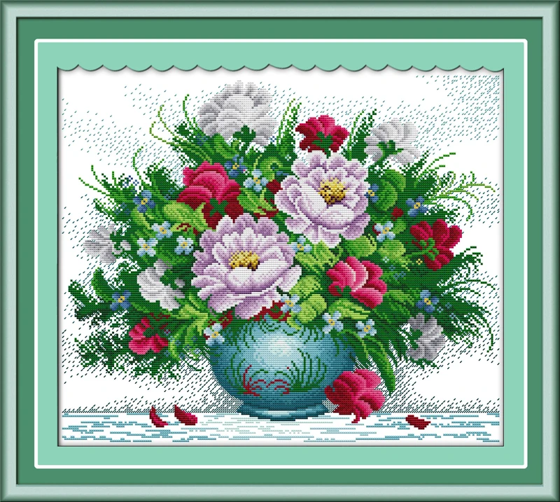 

Набор для вышивки крестиком Amaranthine roses, 18/14/11 шт.