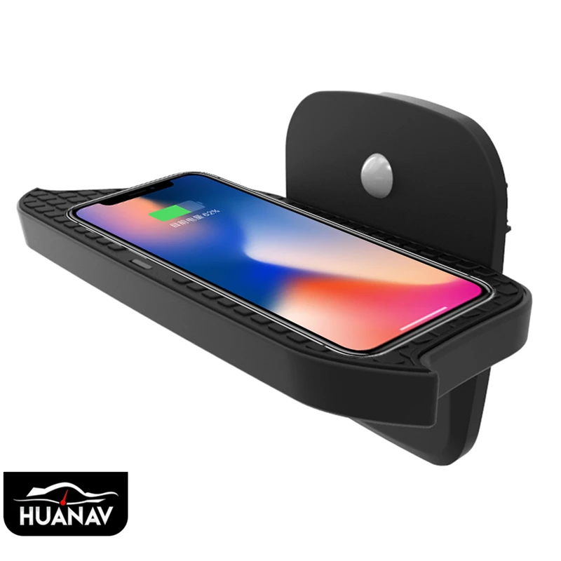 QI Car Wireless Charger For BMW MINI F55/F56 2017-2019 Intelligent Infrared Fast Wireless Charging Car Phone Holder For iphone