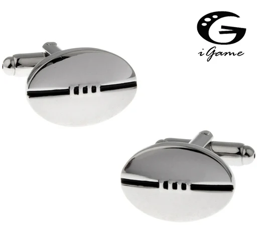 iGame Rugby Cuff Links French Shirt Sleeve Button Soccer Football Design Free Shipping