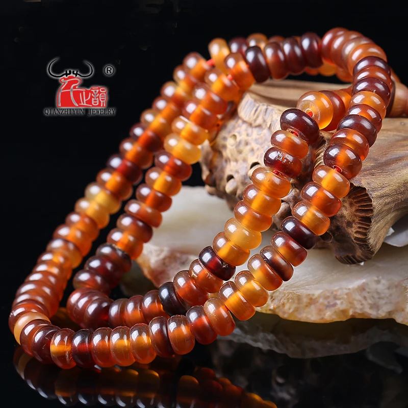 20PCS Natural Tibetan flower horn beads bracelet accessories DIY gasket beads. Hole 1.5mm