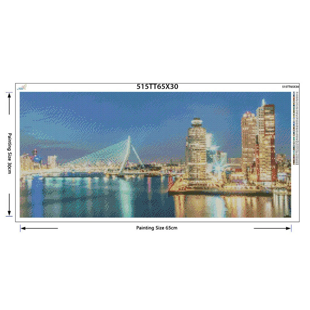 5d diy diament haft Rotterdam skyline diament malarstwo Cross Stitch pełne wiertło wystrój ze strasu