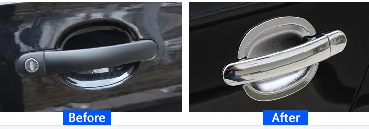 For Skoda Octavia Mk1 1U 1U2 1996-2004 Chrome Door Handles Covers Trim Set of 4pcs Car Accessories Stickers Car Styling 2000