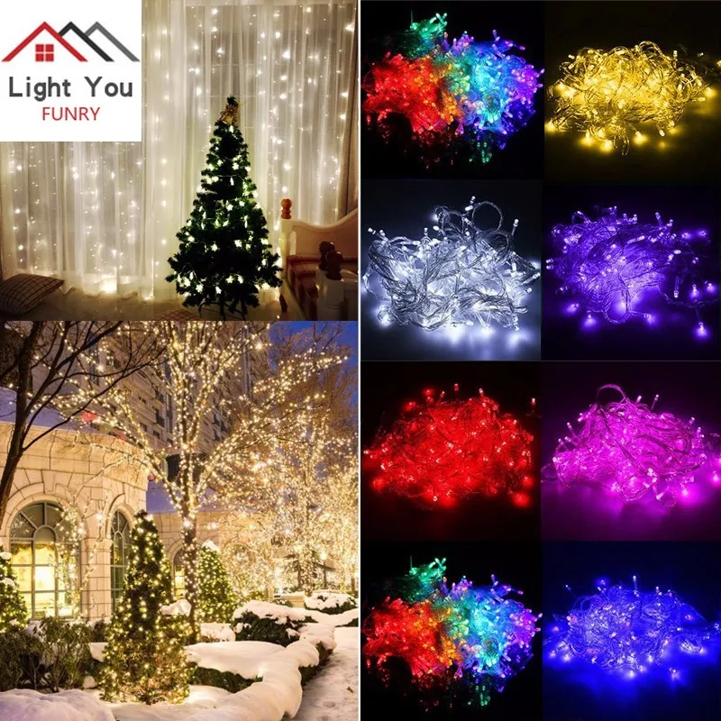 Curtain light string Lantern strip 3*2 m 224LED wedding decoration background light venue layout Christmas day decoration lights