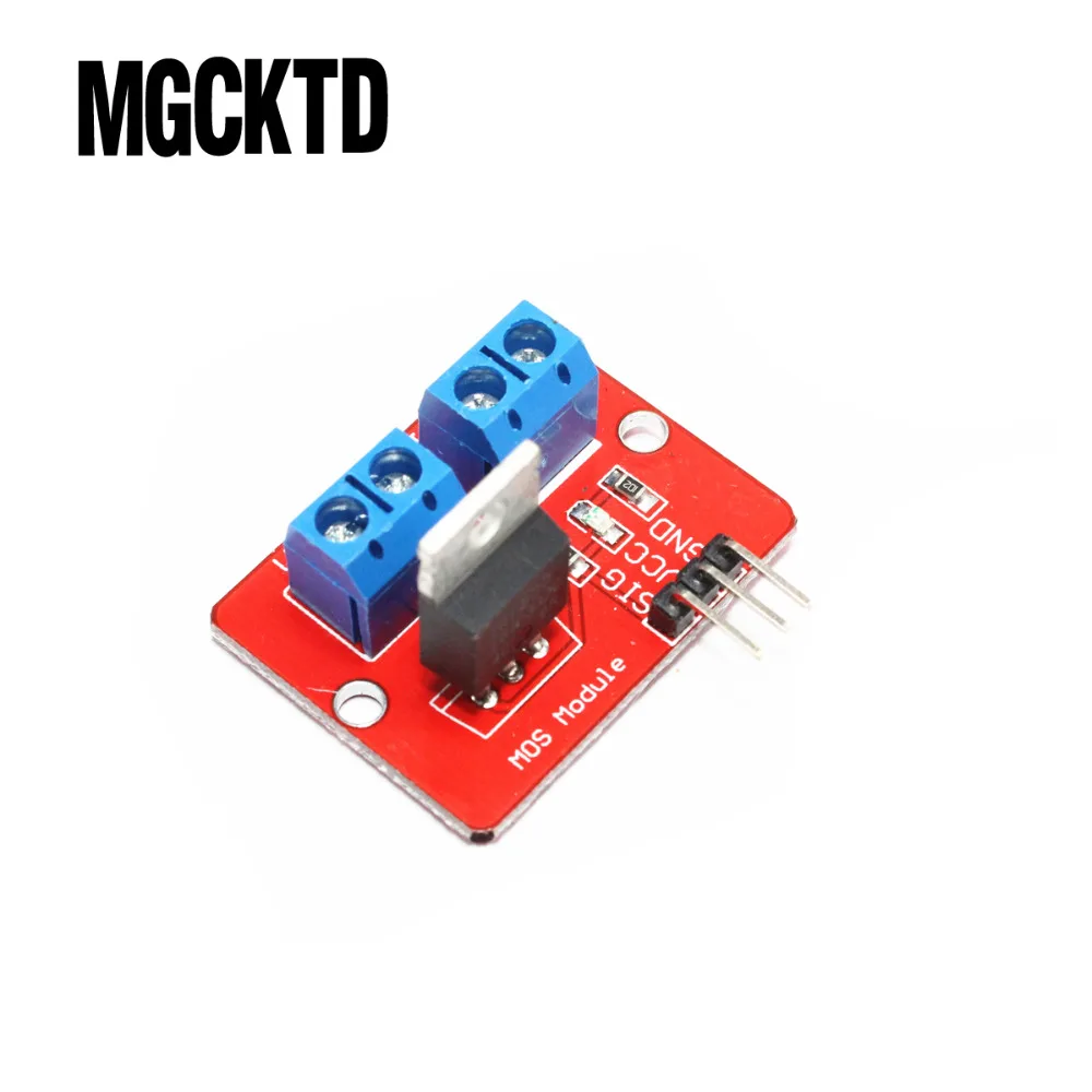 10 pçs/lote TOP Botão MOSFET IRF520 MOSFET Módulo Driver para ARM Raspberry pi