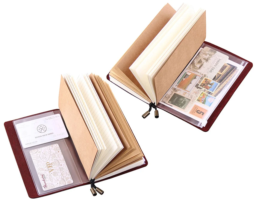 Leather Journal Notebook Custom, Handmade Vintage Refillable Travel journal, Leather Traveler's notebook Cover, Custom Text