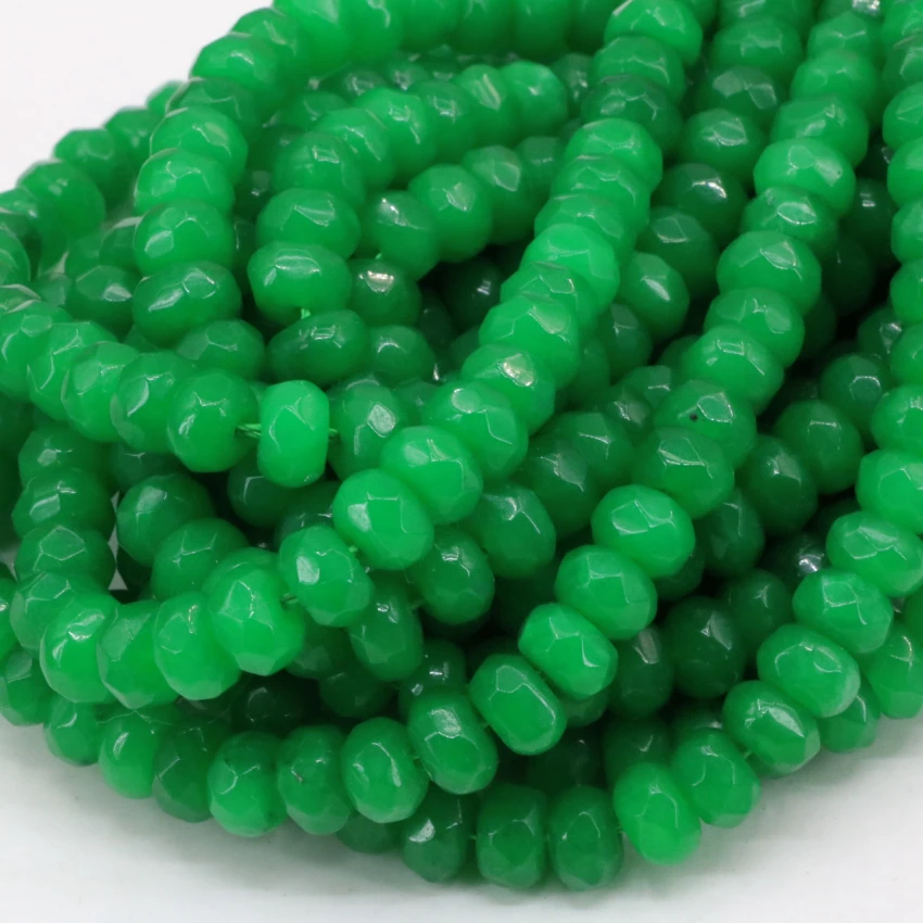 14 Style Multicolor Stone 5x8mm Jades Chalcedony Faceted Rondelle Abacus Loose Beads Hot Sale Diy Jewelry Findings 15inch B149