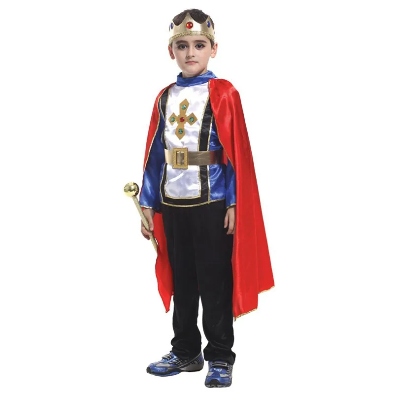 Halloween Boys Crown Costume Cosplay strass per bambini festa a tema indossare fiabe