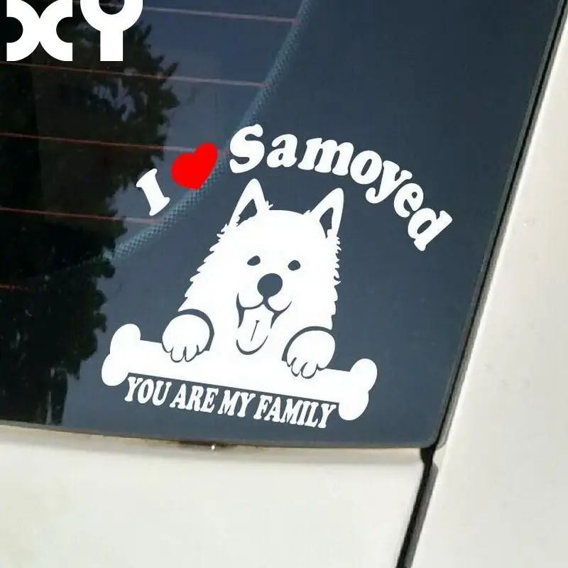 Samoyed Dog Sticker for Car Stickers And Vinyl Decals Laptop Sticker Decal Motorcycle Skateboard Funny Vinyl Stickers