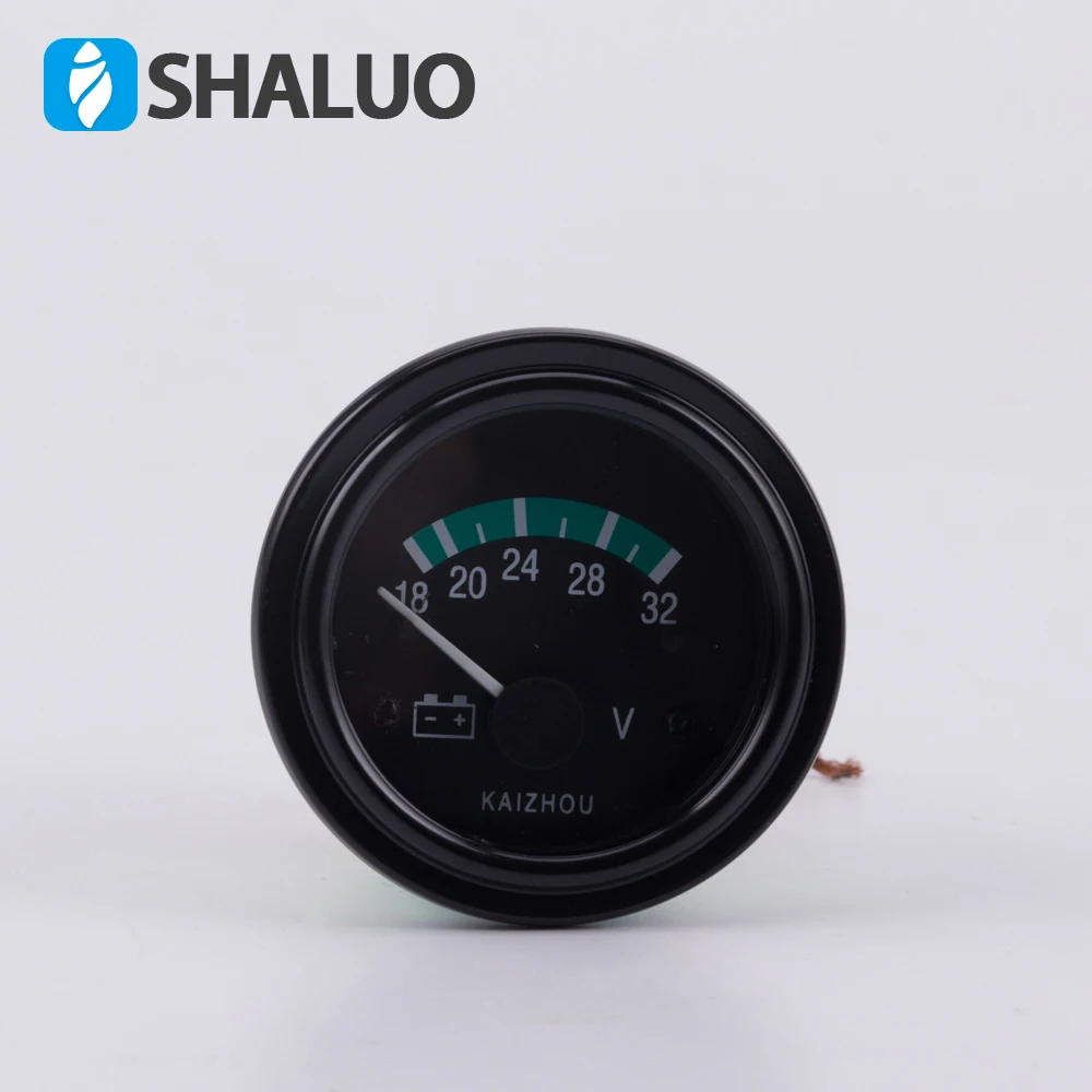 18V to 32V DC Diesel Generator Voltage Gauge Voltage Meter Generator Accessories 12V 24V