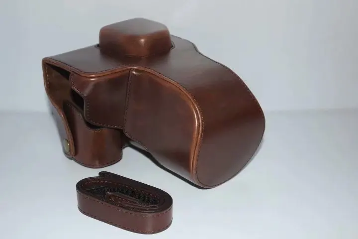 Capa de celular para panasonic, estojo rígido para câmera sony a7r a7, capa de meio corpo + alça com rastreamento