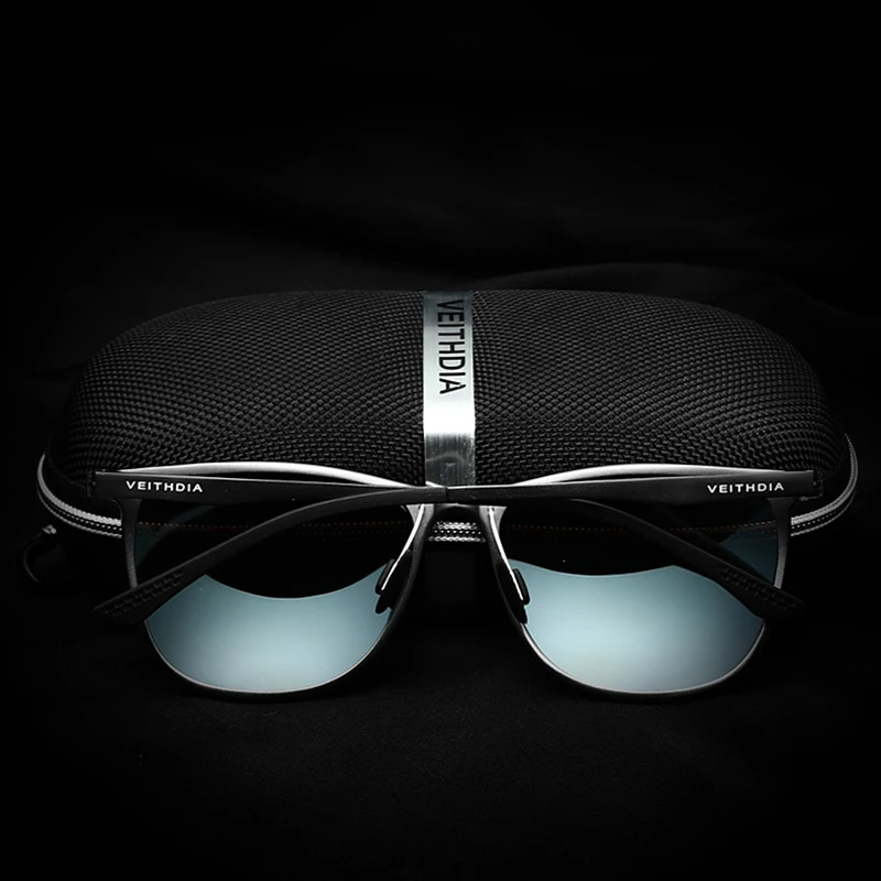 VEITHDIA Fashion Vintage Men\'s Sunglasses Polarized UV400 Lens Glasses Aluminum Magnesium Eyeglasses Eyewear Accessories 6623
