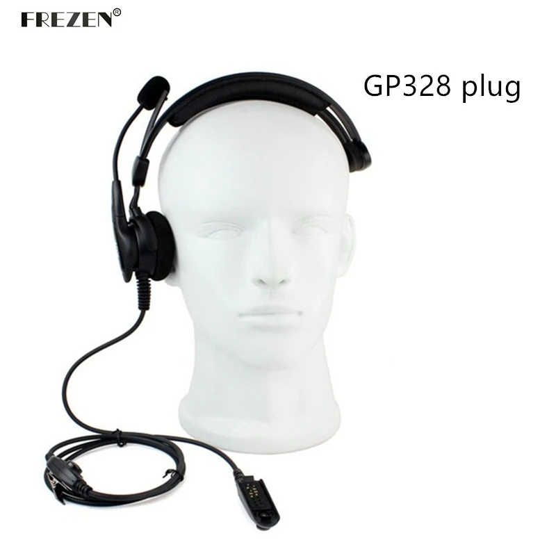 Adjustable Overhead Headset Mic Microphone Noise Cancelling Headphones For Motorola Two Way Radio HT750 HT1250 GP328 GP329 GP340