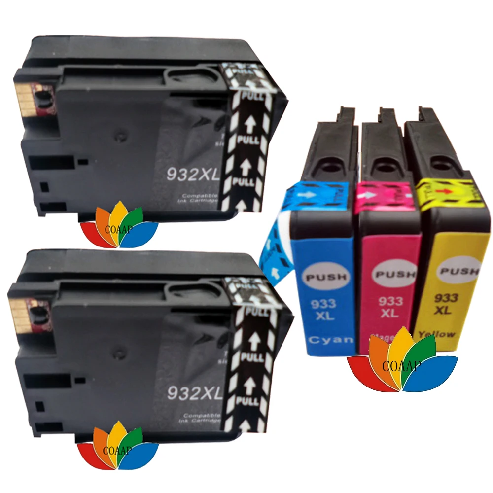 5x Compatible HP933XL HP932XL CN053AN CN054AN CN055AN CN056AN Ink cartridges For HP Officejet 6100 6600 6700 7110 7610 Printer