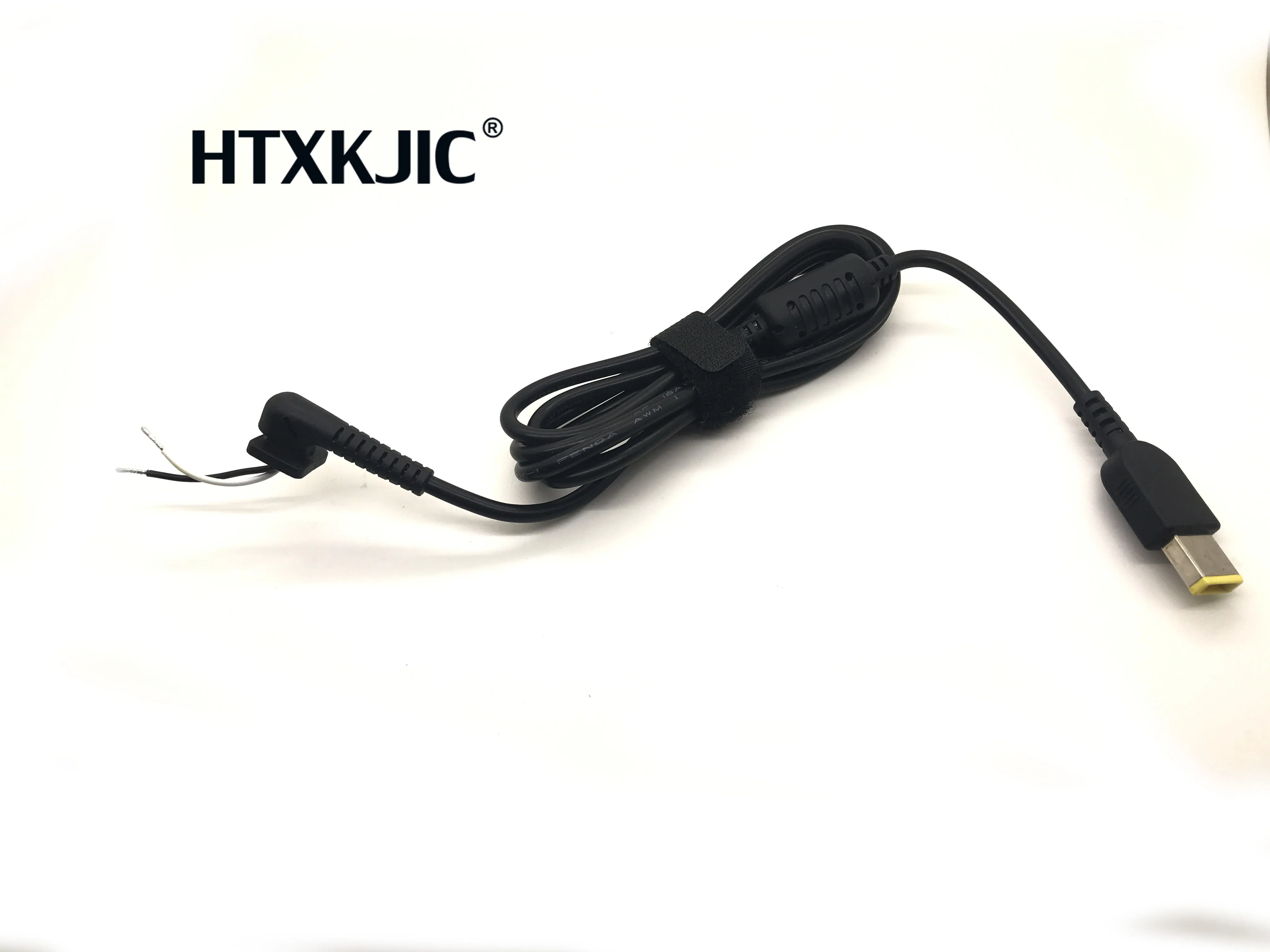 Cabo de alimentação com conector dc, cabo de alimentação para laptop lenovo ideapad yoga, conector quadrado, carregador, adaptador de pc, notebook