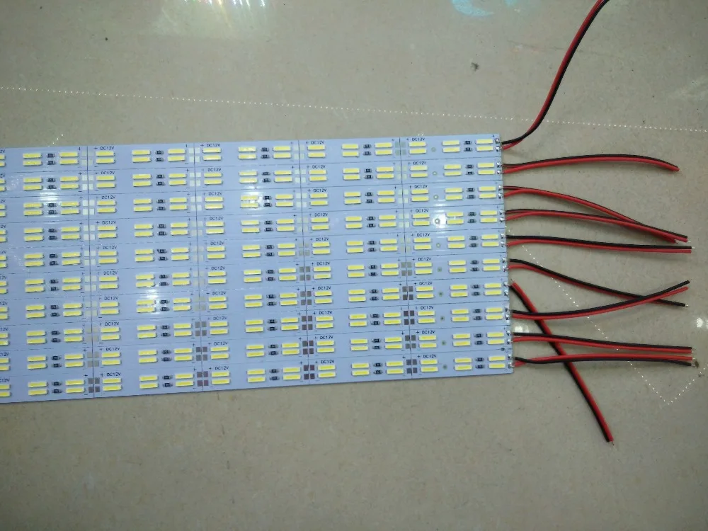 50pcs*100cm 50pcs*50cm Factory Wholesale Double row DC12V 120SMD 8520 LED Hard Rigid LED Strip Bar Light extra bright brightness