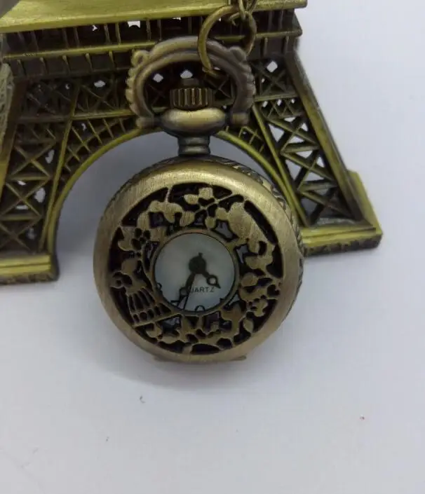 pocket watch fashion watch flip the bird cage students watch cute girl decoration 10pcs PO71