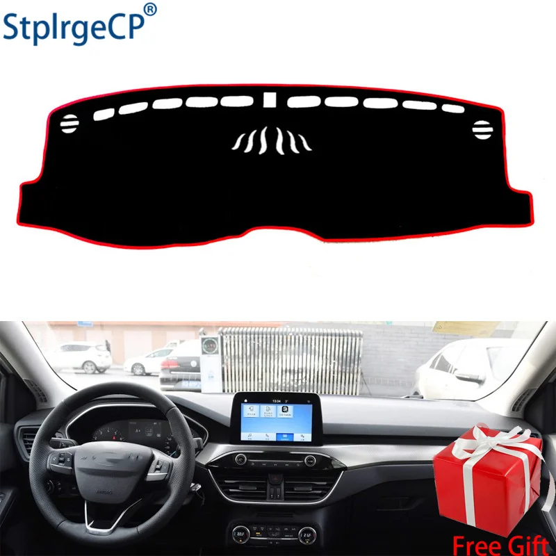 for Foucs 2019 dashboard mat Protective pad Shade Cushion Pad interior sticker car styling accessories